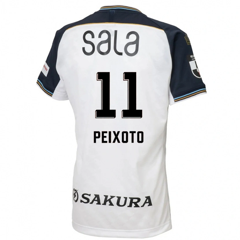 Danxen Homem Camisola Matheus Peixoto #11 Branco Preto Alternativa 2025/26 Camisa Brasil