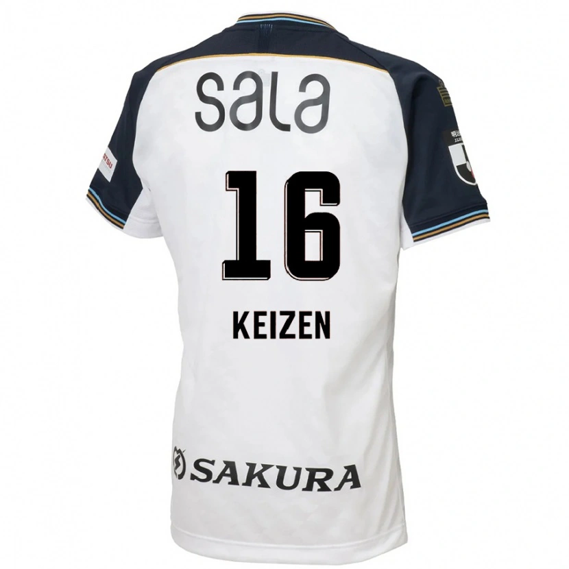 Danxen Homem Camisola Keizen Iida #16 Branco Preto Alternativa 2025/26 Camisa Brasil