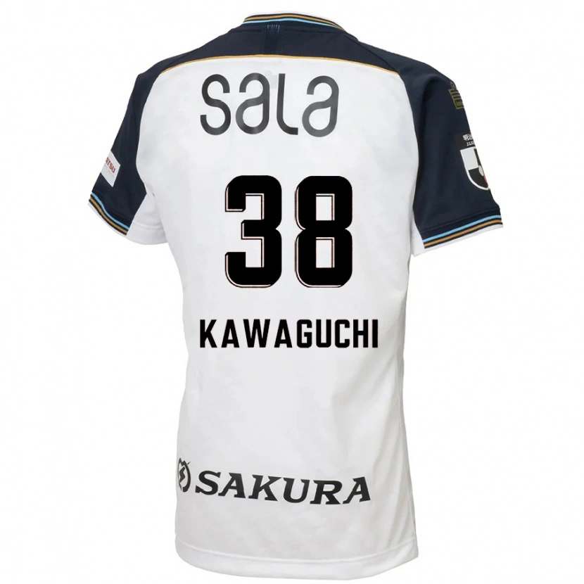 Danxen Homem Camisola Naoki Kawaguchi #38 Branco Preto Alternativa 2025/26 Camisa Brasil