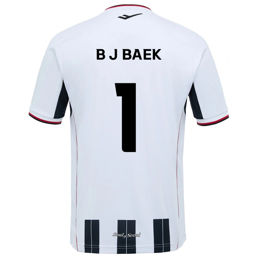 Danxen Homem Camisola Jong-Beom Baek #1 Branco Preto Alternativa 2025/26 Camisa Brasil