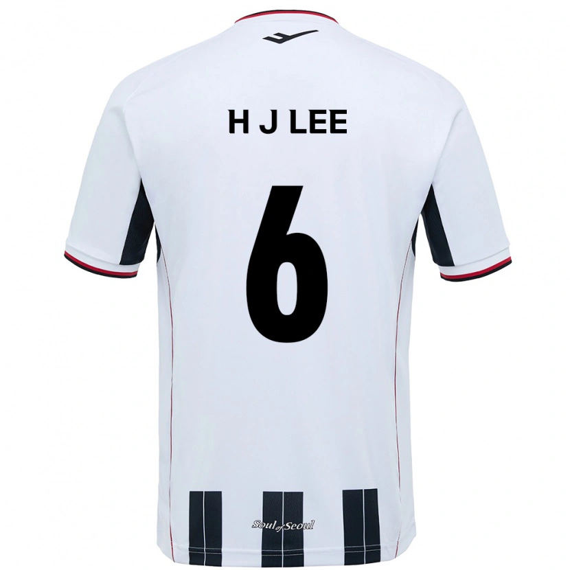 Danxen Homem Camisola Ju-Hwan Lee #6 Branco Preto Alternativa 2025/26 Camisa Brasil