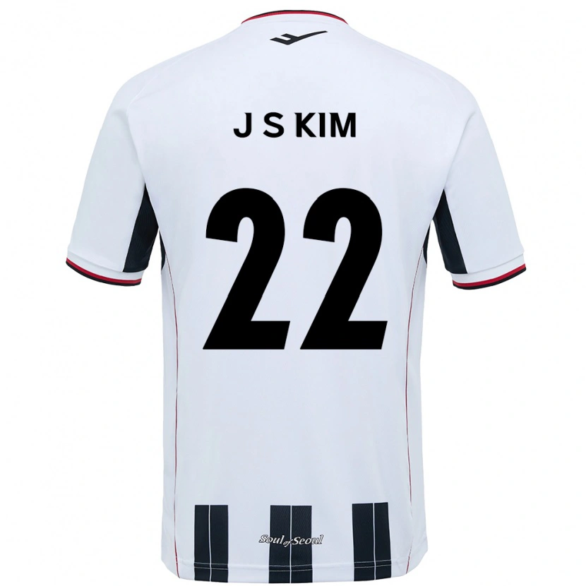 Danxen Homem Camisola Jin-Su Kim #22 Branco Preto Alternativa 2025/26 Camisa Brasil