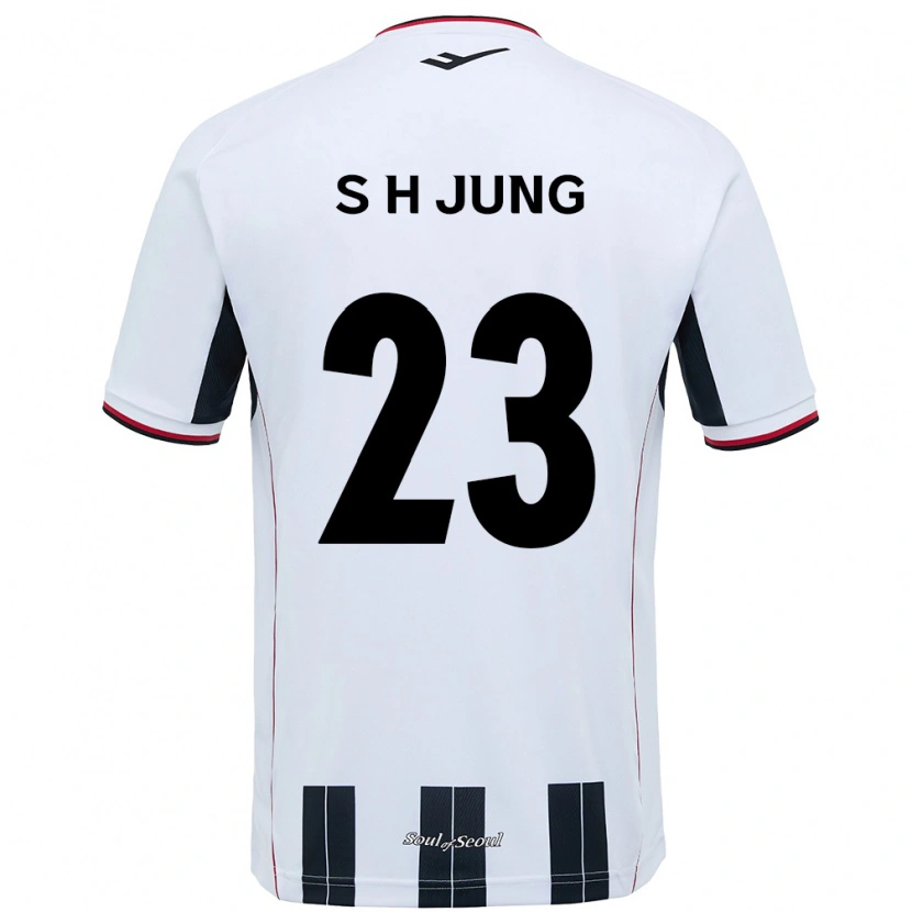 Danxen Homem Camisola Hyeon-Soo Jung #23 Branco Preto Alternativa 2025/26 Camisa Brasil