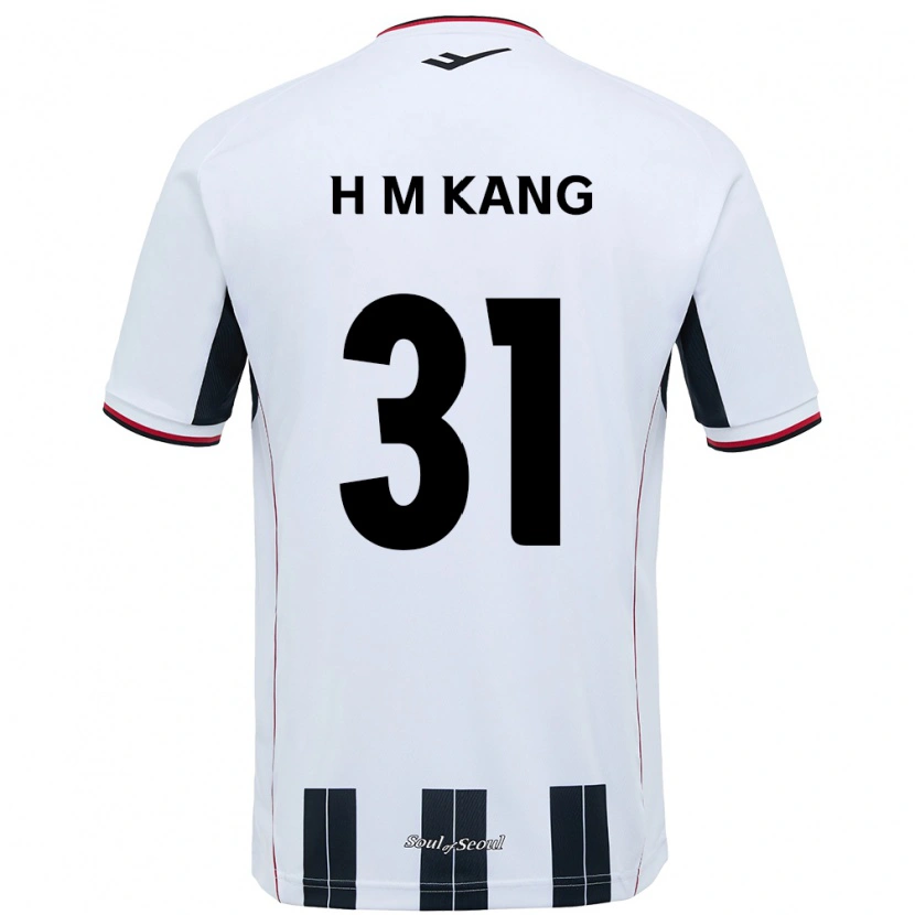 Danxen Homem Camisola Hyeon-Mu Kang #31 Branco Preto Alternativa 2025/26 Camisa Brasil