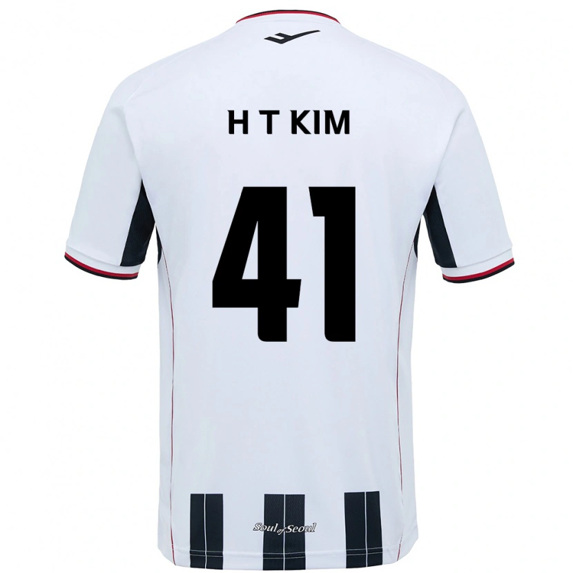 Danxen Homem Camisola Tae-Ho Kim #41 Branco Preto Alternativa 2025/26 Camisa Brasil