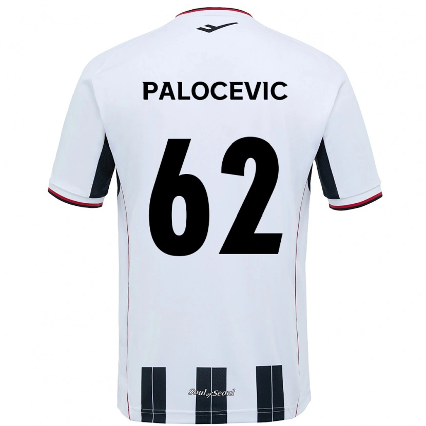 Danxen Homem Camisola Aleksandar Palocevic #62 Branco Preto Alternativa 2025/26 Camisa Brasil