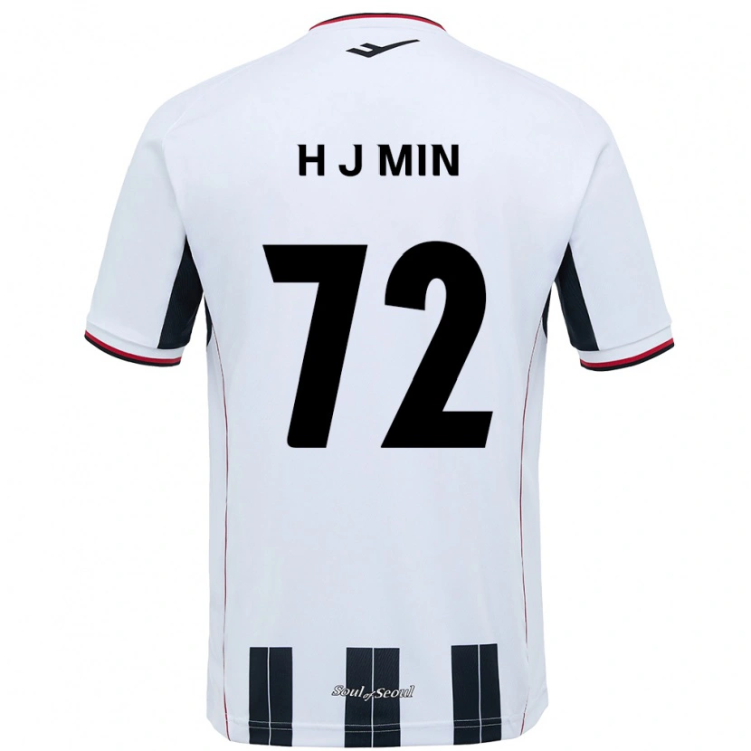 Danxen Homem Camisola Ji-Hoon Min #72 Branco Preto Alternativa 2025/26 Camisa Brasil