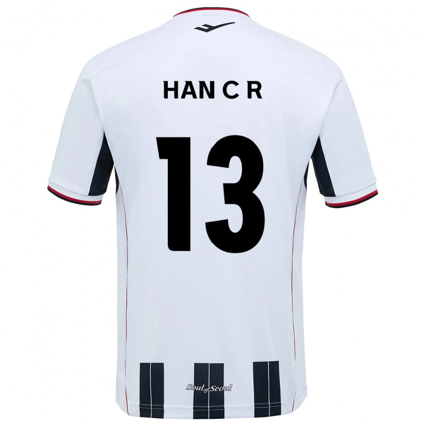 Danxen Homem Camisola Han Chae-Rin #13 Branco Preto Alternativa 2025/26 Camisa Brasil