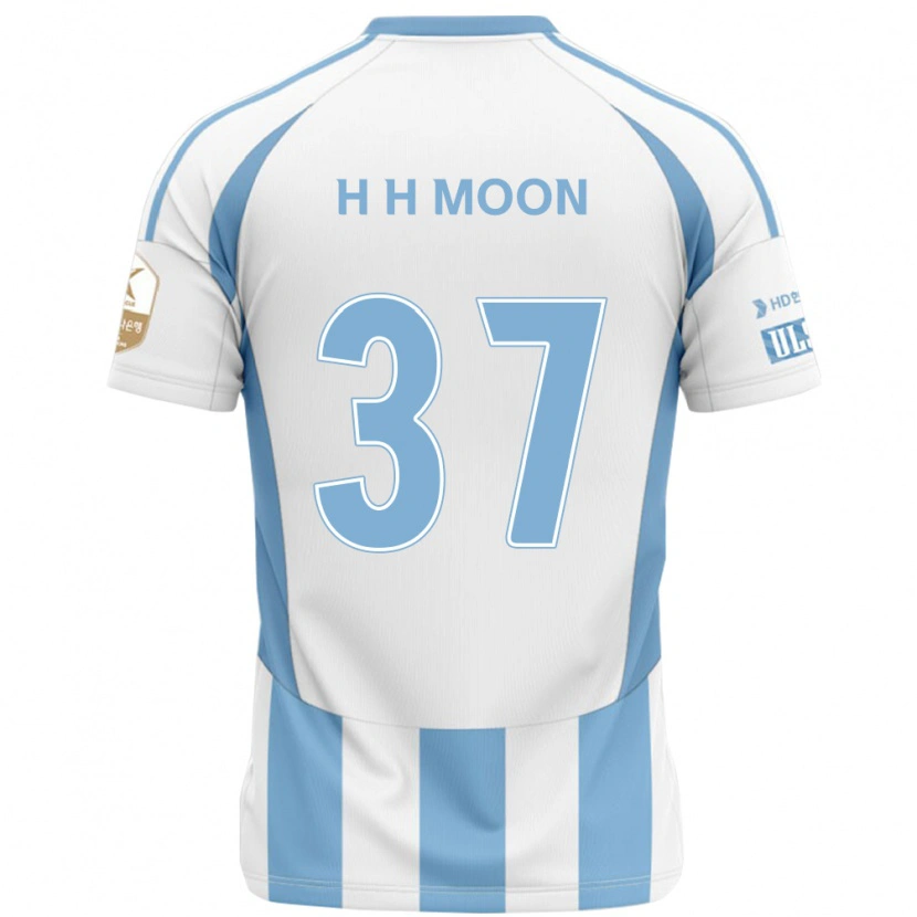 Danxen Homem Camisola Hyeon-Ho Moon #37 Branco Azul Celeste Alternativa 2025/26 Camisa Brasil