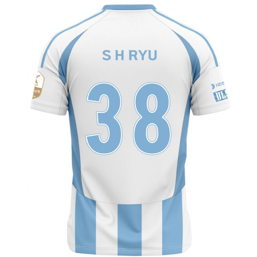 Danxen Homem Camisola Hye-Sung Ryu #38 Branco Azul Celeste Alternativa 2025/26 Camisa Brasil