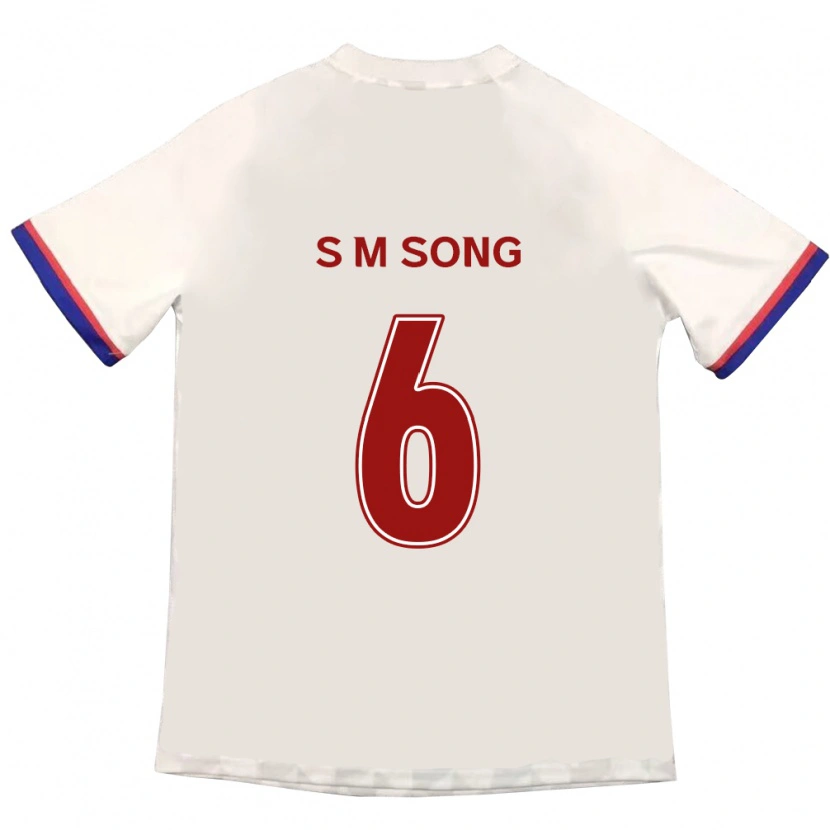 Danxen Homem Camisola Min-Seob Song #6 Branco Sujo Vermelho Alternativa 2025/26 Camisa Brasil