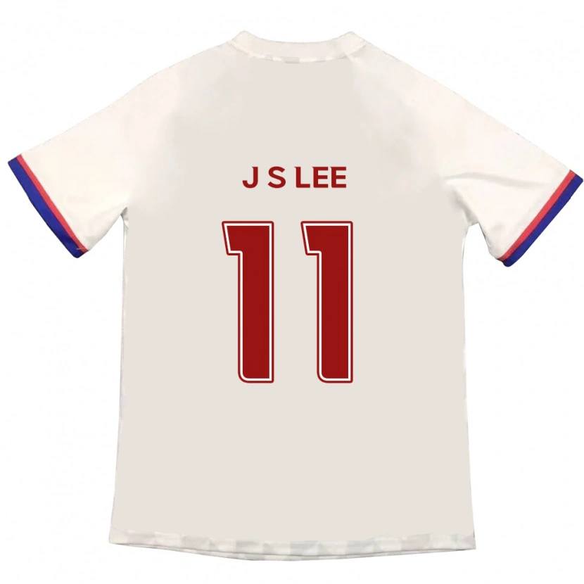 Danxen Homem Camisola Joon-Suk Lee #11 Branco Sujo Vermelho Alternativa 2025/26 Camisa Brasil