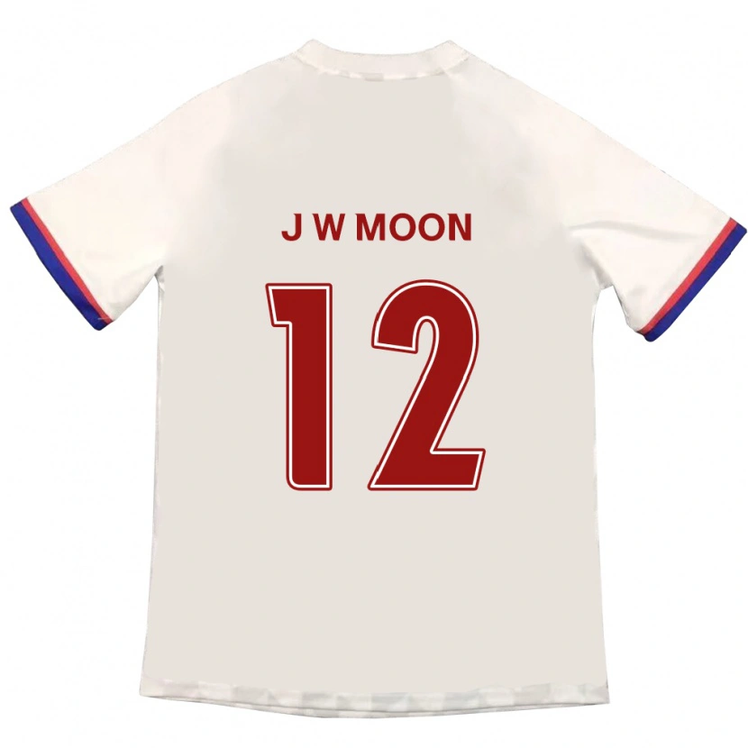 Danxen Homem Camisola Jung-Woo Moon #12 Branco Sujo Vermelho Alternativa 2025/26 Camisa Brasil