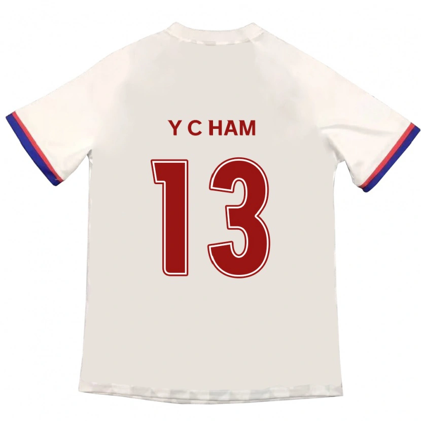 Danxen Homem Camisola Young-Chan Ham #13 Branco Sujo Vermelho Alternativa 2025/26 Camisa Brasil