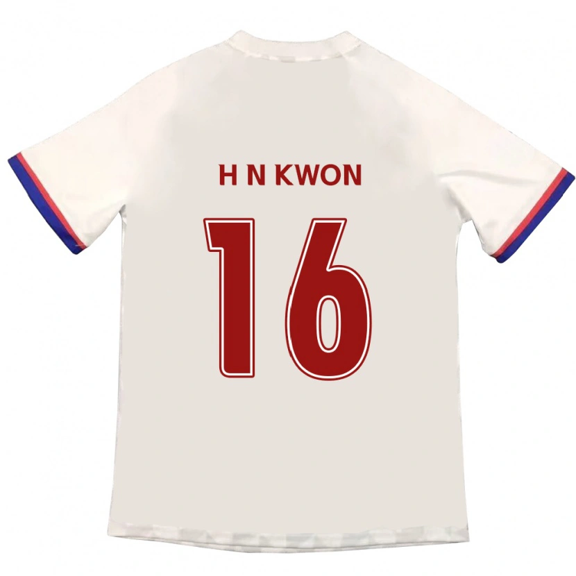 Danxen Homem Camisola Nam-Hoon Kwon #16 Branco Sujo Vermelho Alternativa 2025/26 Camisa Brasil