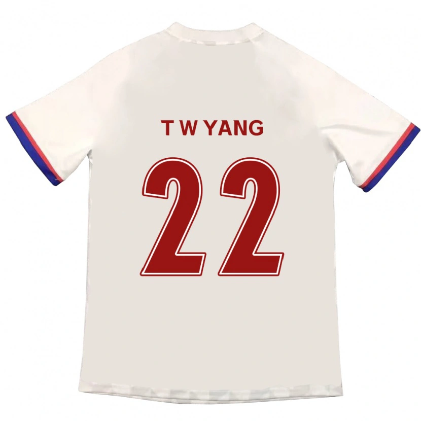 Danxen Homem Camisola Tae-Who Yang #22 Branco Sujo Vermelho Alternativa 2025/26 Camisa Brasil