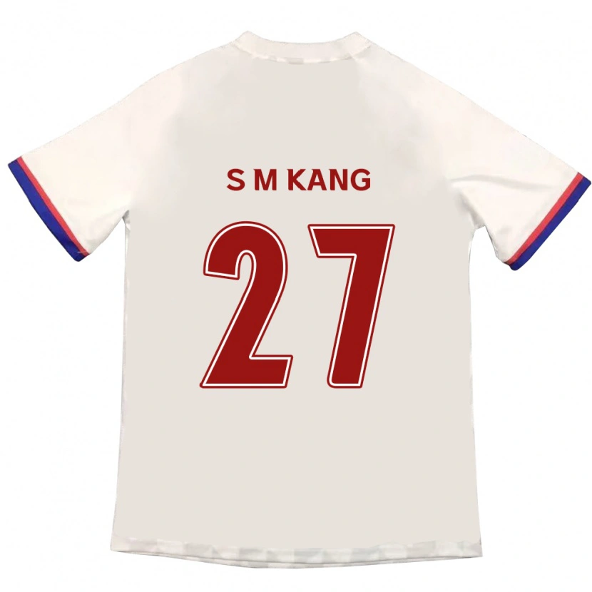 Danxen Homem Camisola Min-Sung Kang #27 Branco Sujo Vermelho Alternativa 2025/26 Camisa Brasil