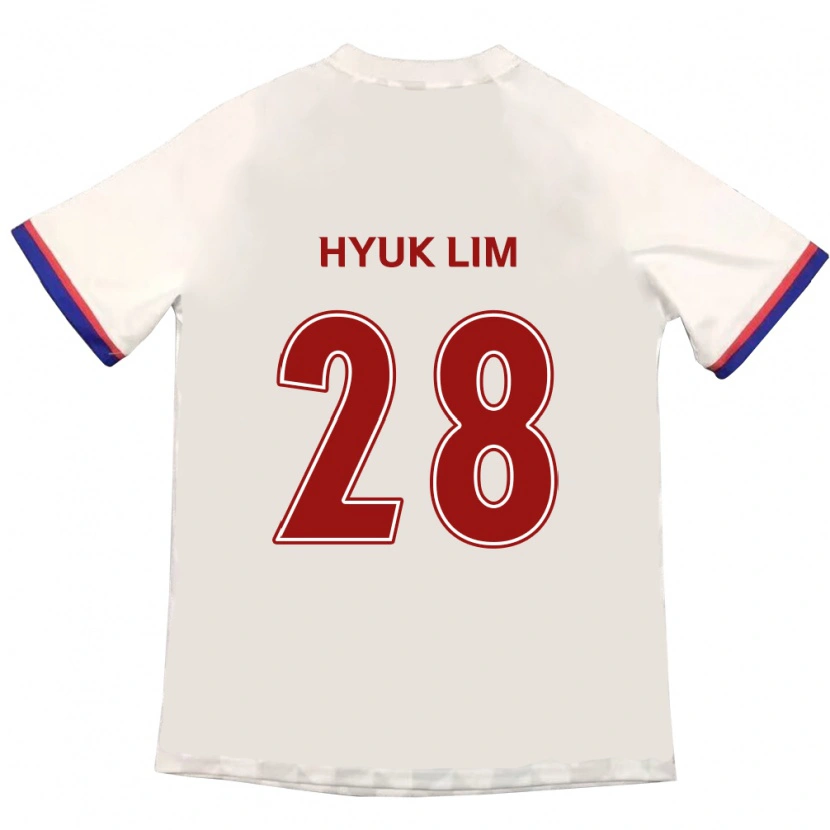 Danxen Homem Camisola Hyuk Lim #28 Branco Sujo Vermelho Alternativa 2025/26 Camisa Brasil