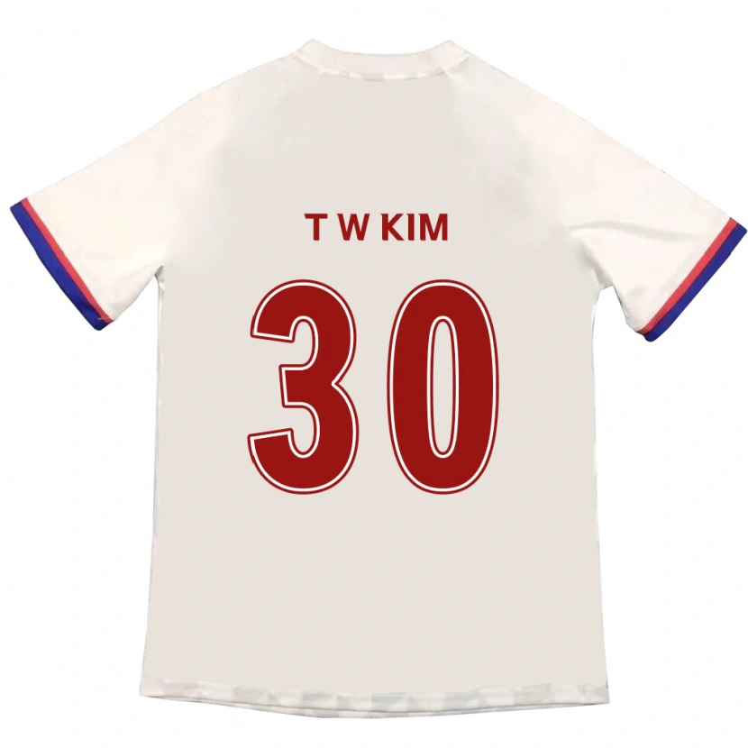 Danxen Homem Camisola Tae-Woo Kim #30 Branco Sujo Vermelho Alternativa 2025/26 Camisa Brasil