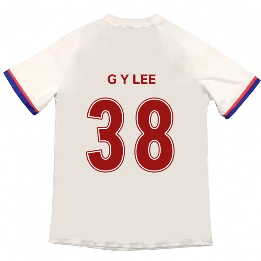 Danxen Homem Camisola Yun-Gun Lee #38 Branco Sujo Vermelho Alternativa 2025/26 Camisa Brasil