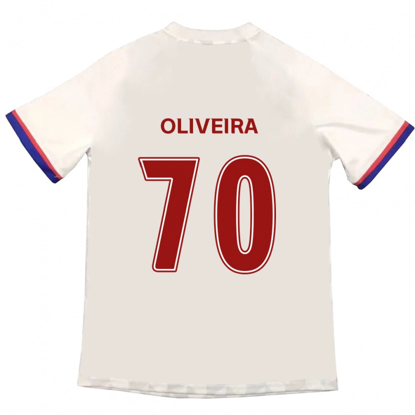 Danxen Homem Camisola Anderson Oliveira #70 Branco Sujo Vermelho Alternativa 2025/26 Camisa Brasil