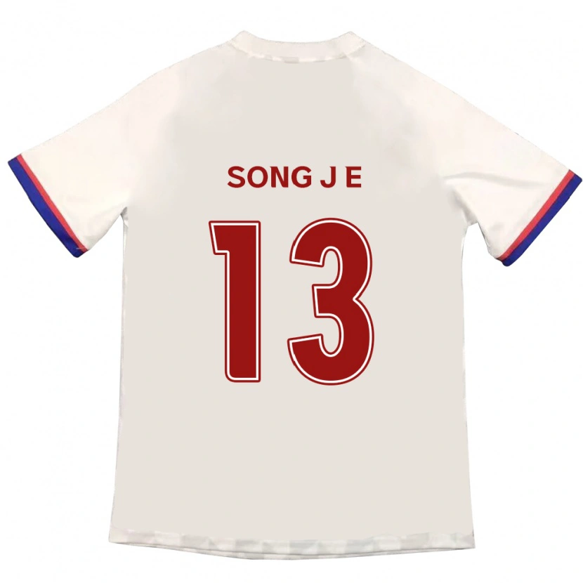 Danxen Homem Camisola Song Jae-Eun #13 Branco Sujo Vermelho Alternativa 2025/26 Camisa Brasil