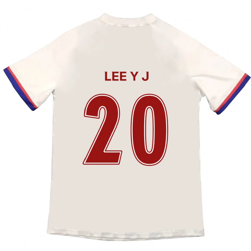 Danxen Homem Camisola Lee Yu-Jin #20 Branco Sujo Vermelho Alternativa 2025/26 Camisa Brasil