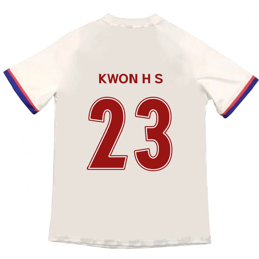 Danxen Homem Camisola Kwon Hui-Seon #23 Branco Sujo Vermelho Alternativa 2025/26 Camisa Brasil