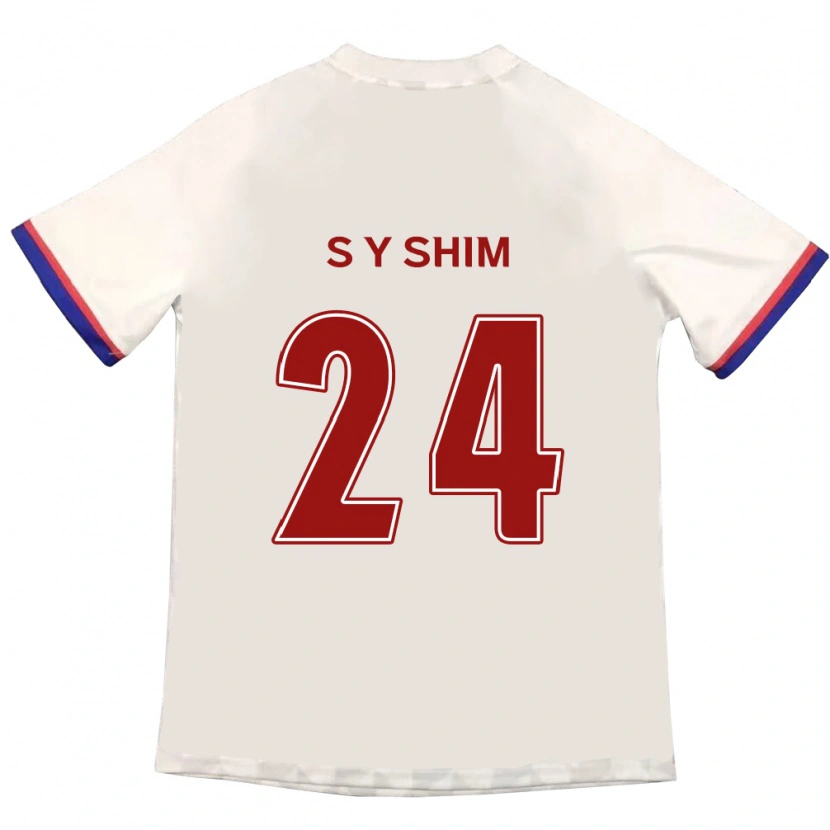 Danxen Homem Camisola Shim Seo-Yeon #24 Branco Sujo Vermelho Alternativa 2025/26 Camisa Brasil