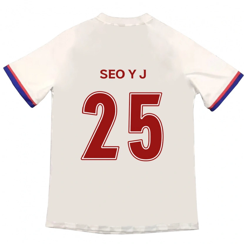 Danxen Homem Camisola Seo Ye-Jin #25 Branco Sujo Vermelho Alternativa 2025/26 Camisa Brasil