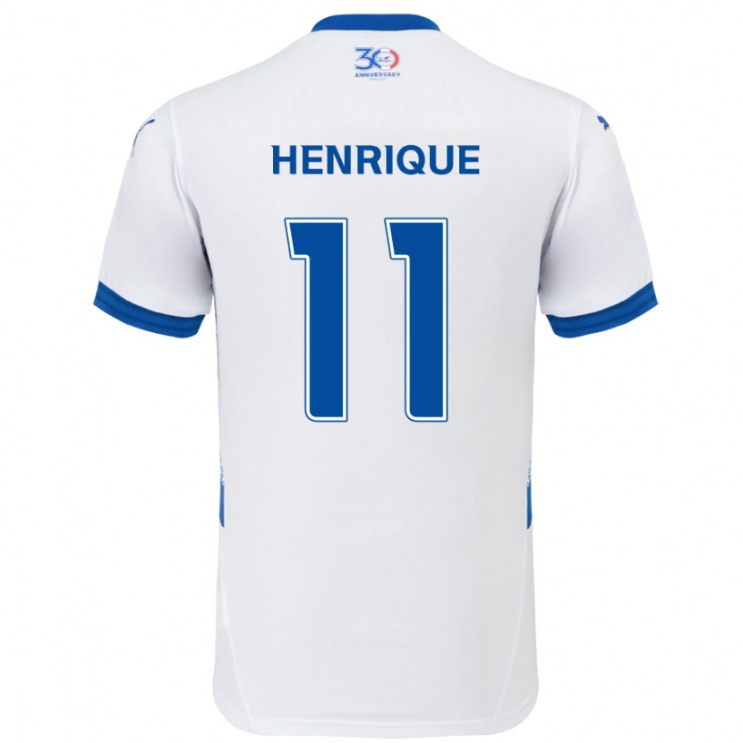 Danxen Homem Camisola Paulo Henrique #11 Branco Azul Royal Alternativa 2025/26 Camisa Brasil