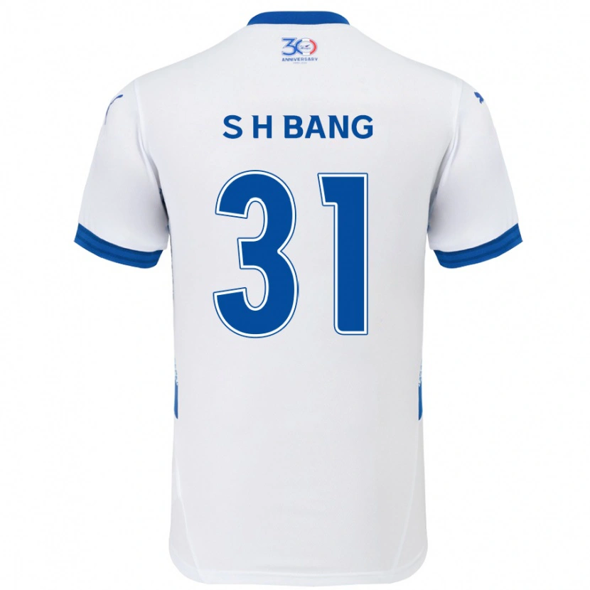 Danxen Homem Camisola Hee-Sang Bang #31 Branco Azul Royal Alternativa 2025/26 Camisa Brasil