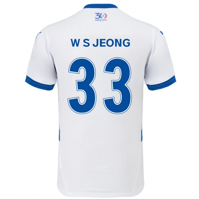 Danxen Homem Camisola Seo-Woo Jeong #33 Branco Azul Royal Alternativa 2025/26 Camisa Brasil