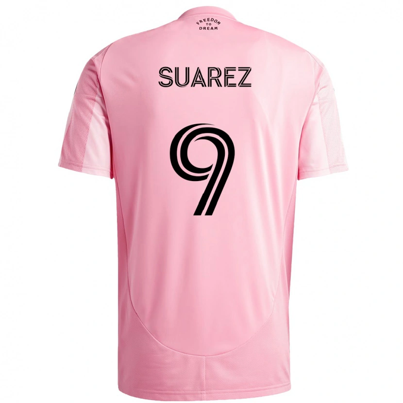 Danxen Mulher Camisola Luis Suárez #9 Rosa Preto Principal 2025/26 Camisa Brasil