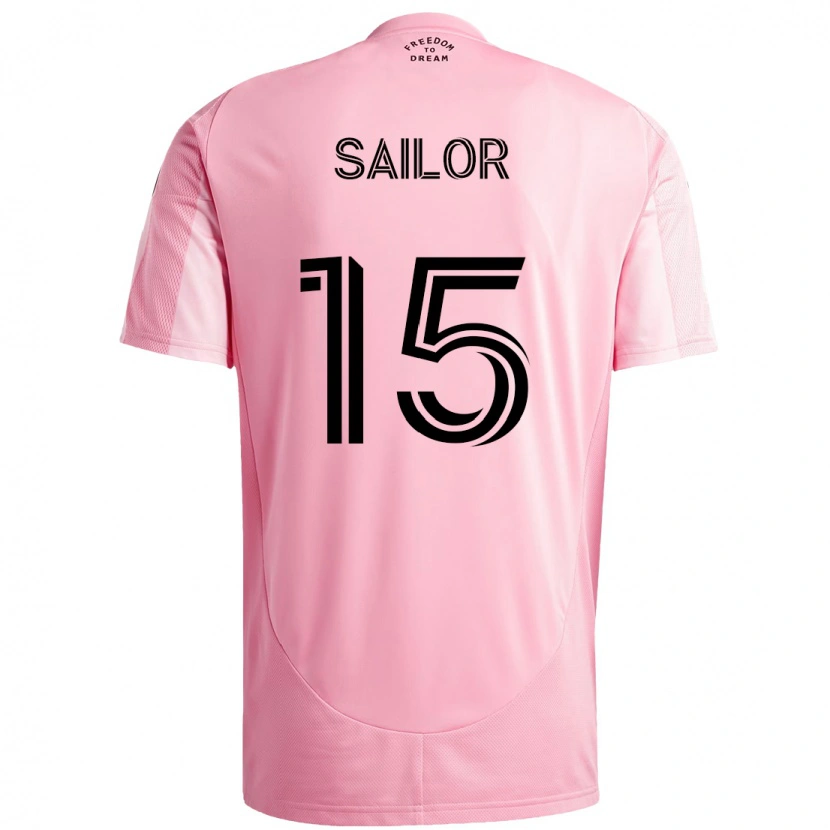 Danxen Mulher Camisola Ryan Sailor #15 Rosa Preto Principal 2025/26 Camisa Brasil