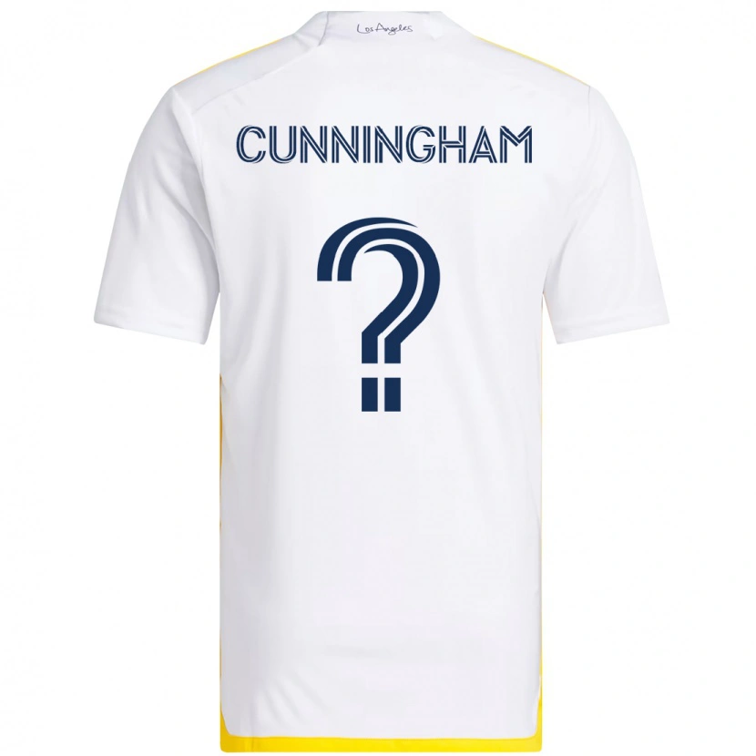 Danxen Mulher Camisola Joaquin Cunningham #0 Branco Amarelo Principal 2025/26 Camisa Brasil