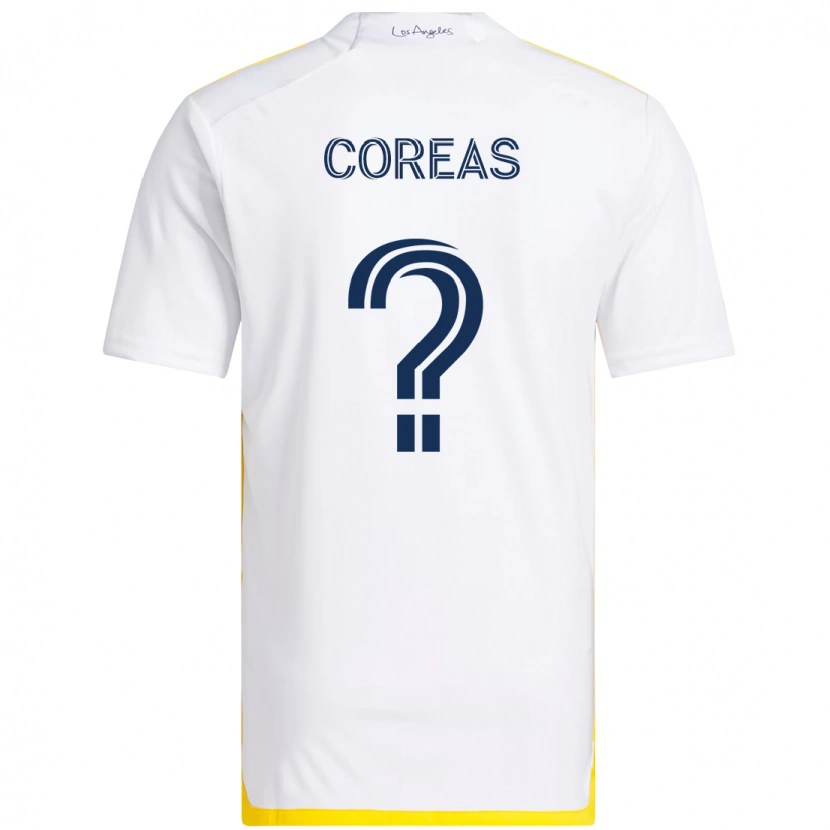 Danxen Mulher Camisola Christian Coreas #0 Branco Amarelo Principal 2025/26 Camisa Brasil
