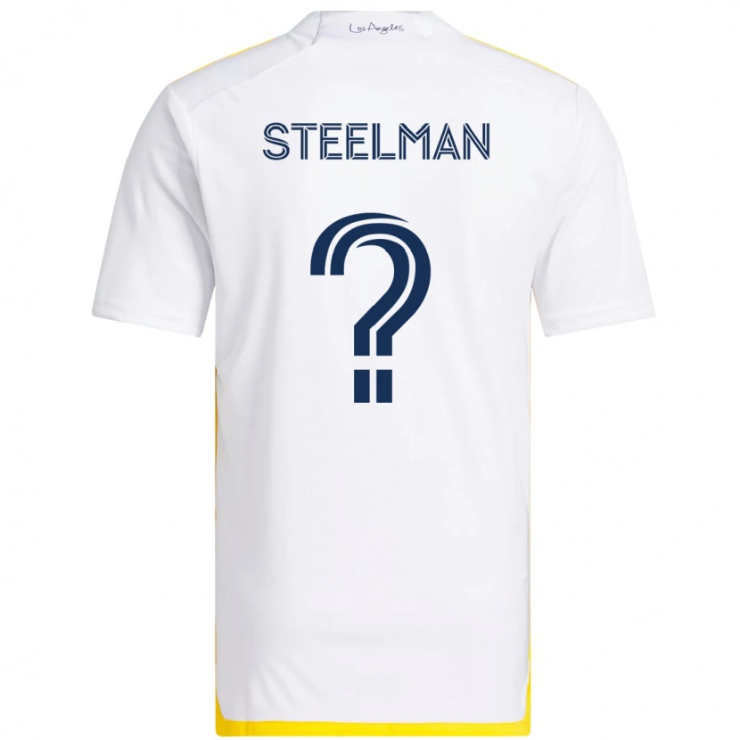 Danxen Mulher Camisola Maximus Steelman #0 Branco Amarelo Principal 2025/26 Camisa Brasil