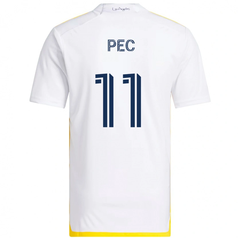 Danxen Mulher Camisola Gabriel Pec #11 Branco Amarelo Principal 2025/26 Camisa Brasil