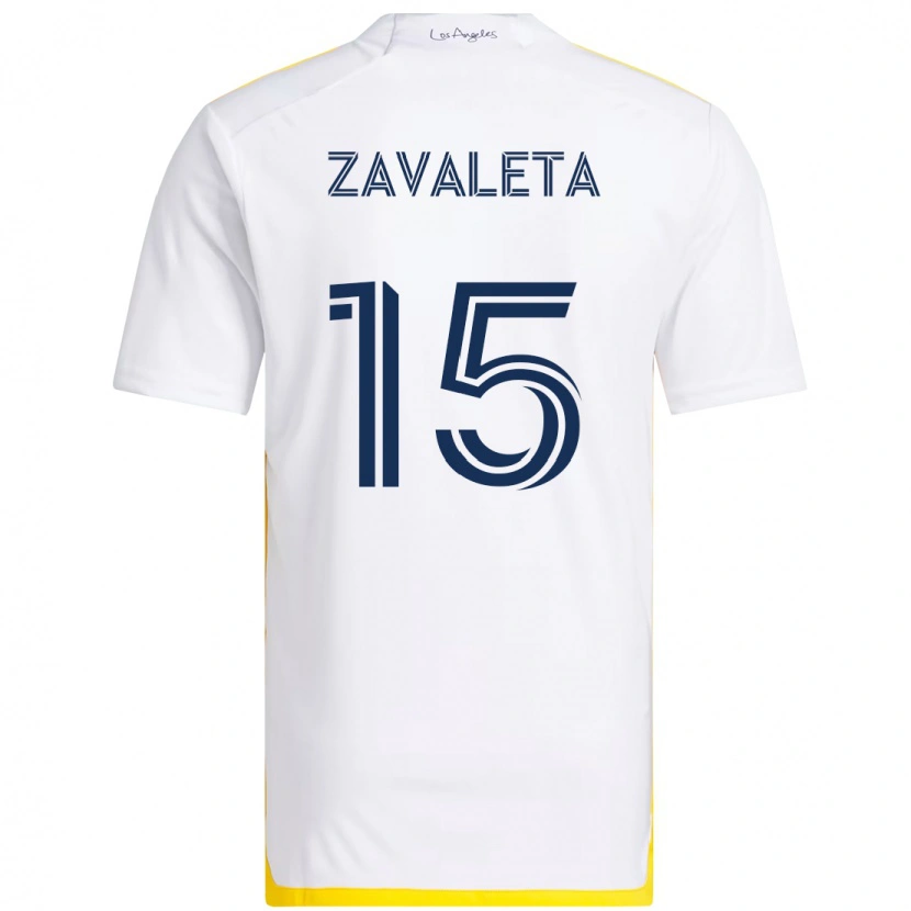 Danxen Mulher Camisola Eriq Zavaleta #15 Branco Amarelo Principal 2025/26 Camisa Brasil