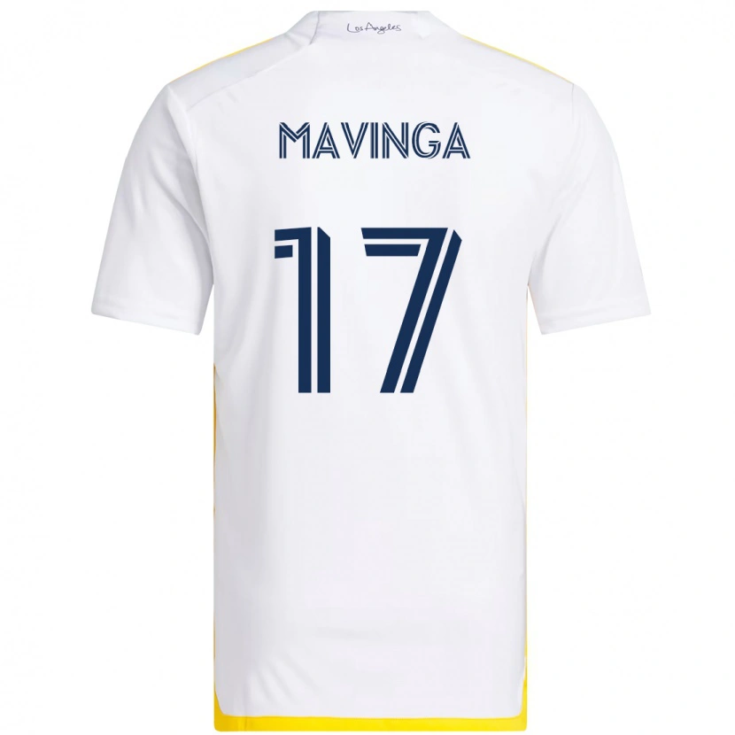 Danxen Mulher Camisola Chris Mavinga #17 Branco Amarelo Principal 2025/26 Camisa Brasil