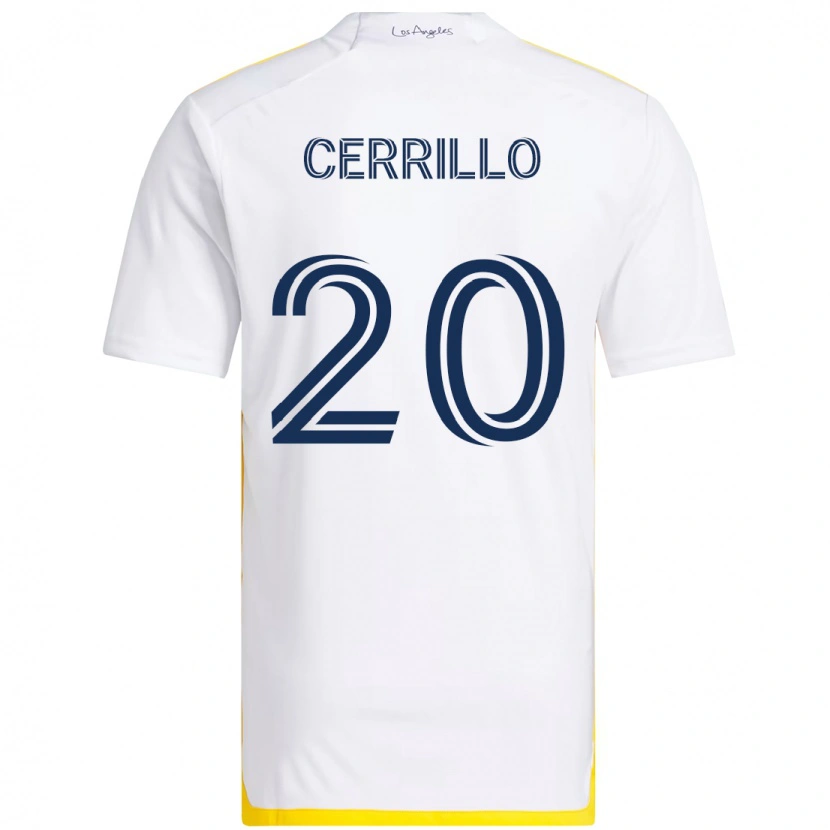 Danxen Mulher Camisola Edwin Cerrillo #20 Branco Amarelo Principal 2025/26 Camisa Brasil