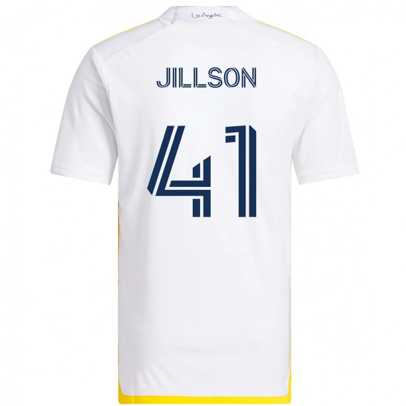 Danxen Mulher Camisola Simon Jillson #41 Branco Amarelo Principal 2025/26 Camisa Brasil