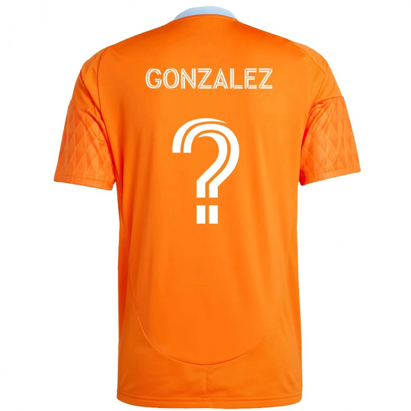 Danxen Mulher Camisola Axel Gonzalez #0 Laranja Branco Principal 2025/26 Camisa Brasil