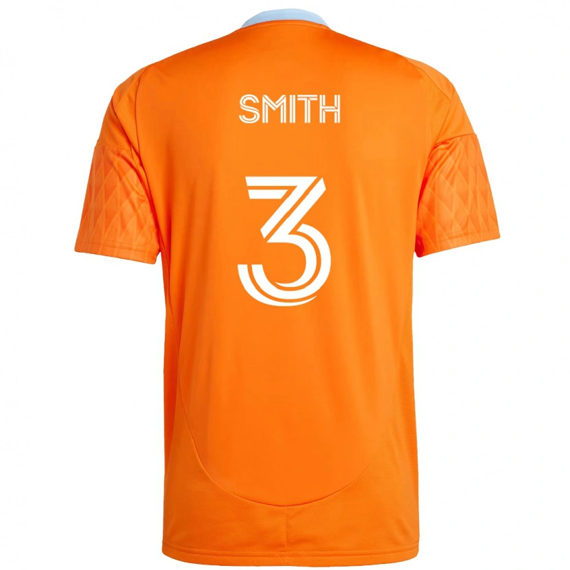 Danxen Mulher Camisola Brad Smith #3 Laranja Branco Principal 2025/26 Camisa Brasil