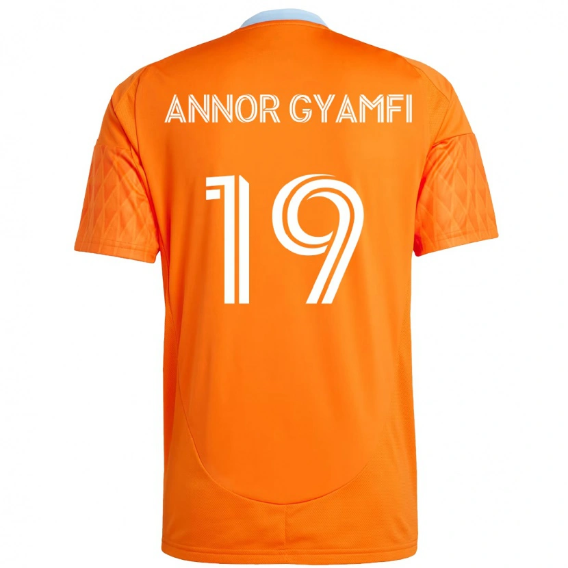 Danxen Mulher Camisola Stephen Annor Gyamfi #19 Laranja Branco Principal 2025/26 Camisa Brasil