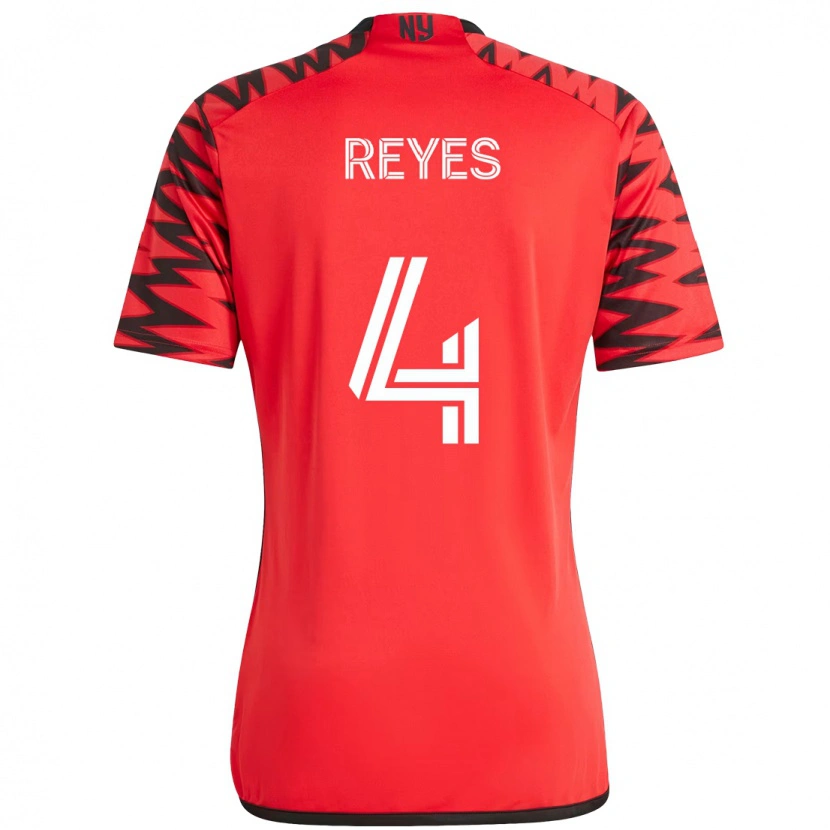 Danxen Mulher Camisola Andrés Reyes #4 Vermelho Preto Principal 2025/26 Camisa Brasil