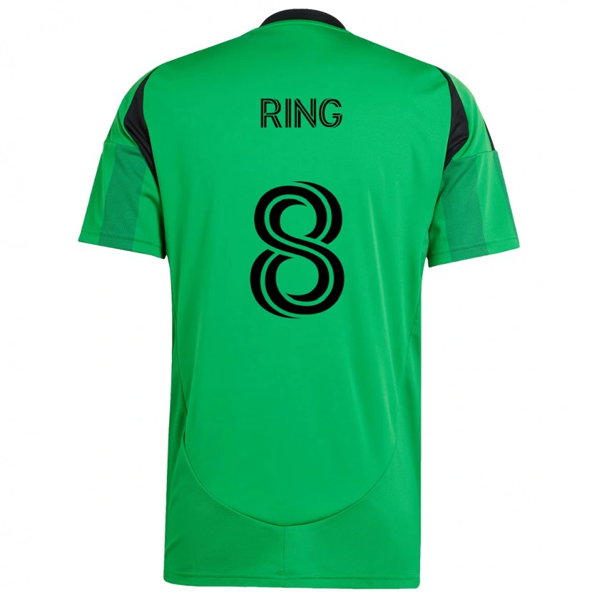 Danxen Mulher Camisola Alexander Ring #8 Verde Preto Principal 2025/26 Camisa Brasil