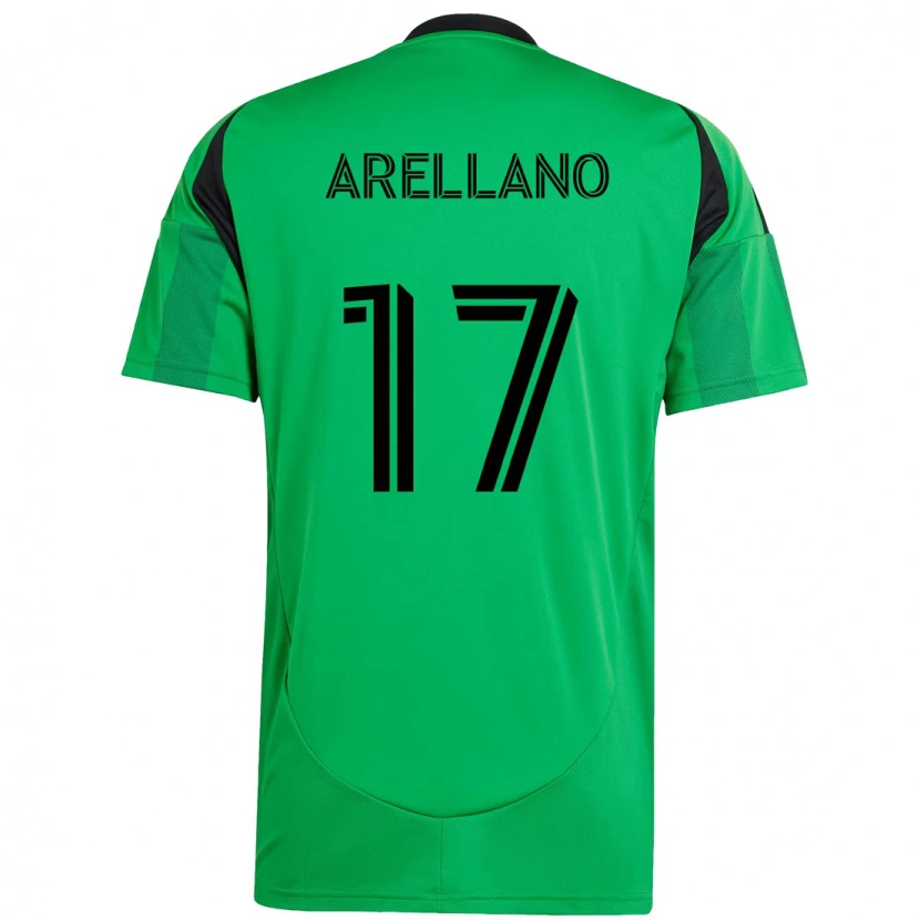 Danxen Mulher Camisola Bryan Arellano #17 Verde Preto Principal 2025/26 Camisa Brasil