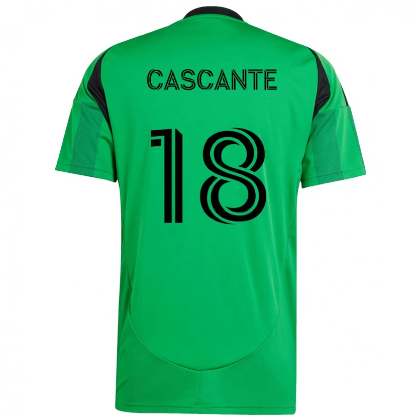 Danxen Mulher Camisola Julio Cascante #18 Verde Preto Principal 2025/26 Camisa Brasil